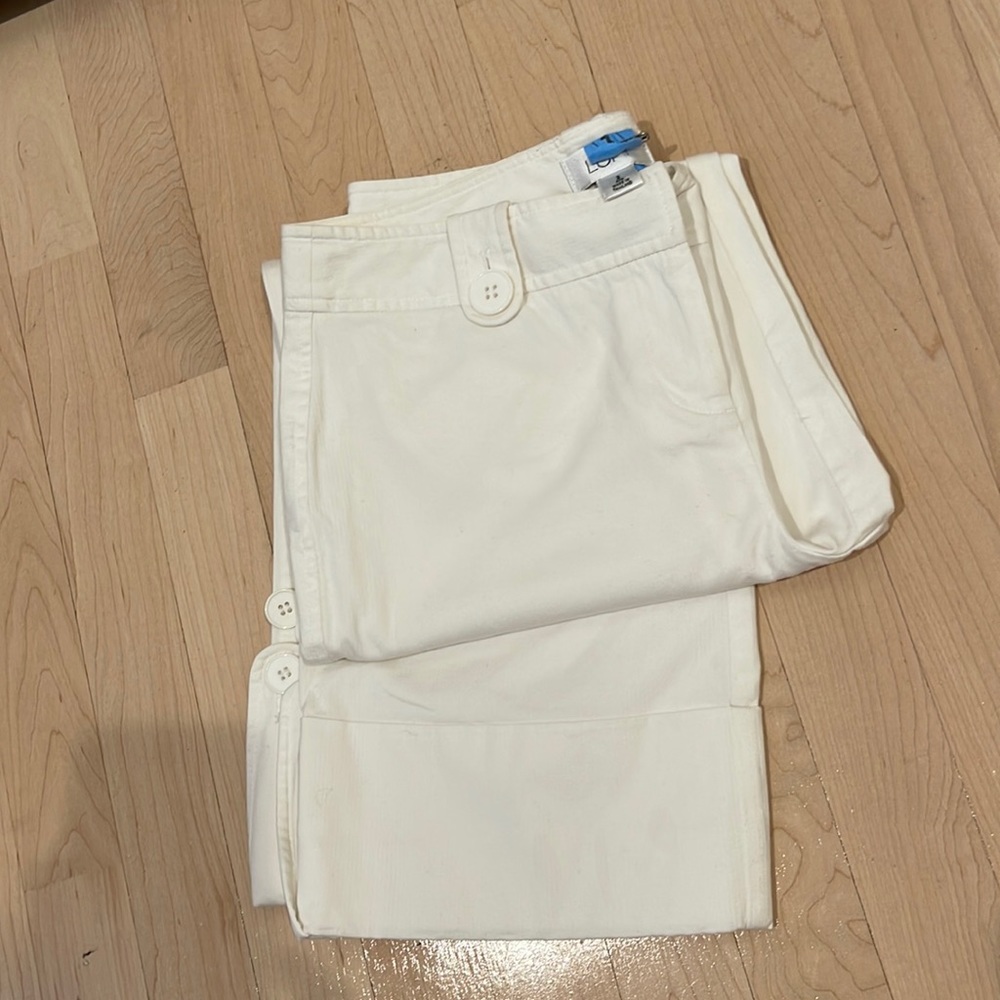 Loft capri white pants size 2